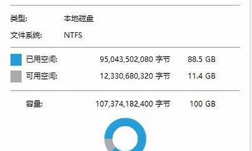 电脑系统盘占了40g,系统盘占了80个g