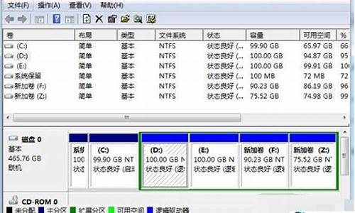 win 7系统分区,w7电脑系统分区